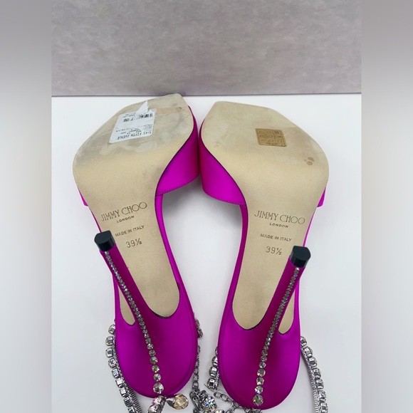 Jimmy Choo Saeda 100 Embellished Heeled Sandals - Picture 6 of 9